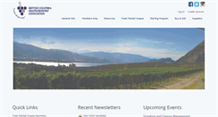 Desktop Screenshot of grapegrowers.bc.ca